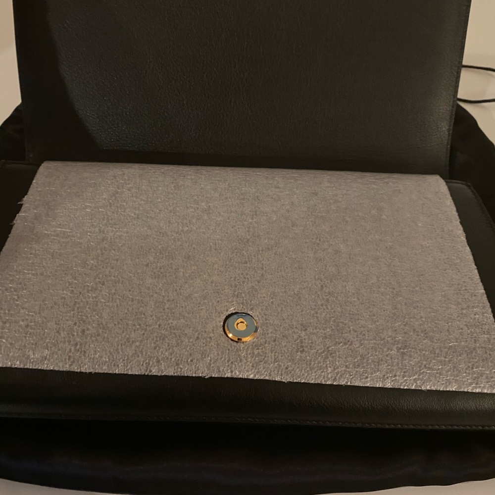 YSL clutch black leather NEW